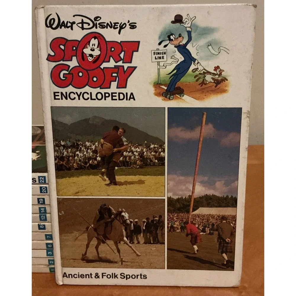 Lot of 12 Walt Disney Sport Goofy Encyclopedia Hardcover‎ Vintage Illustrated
